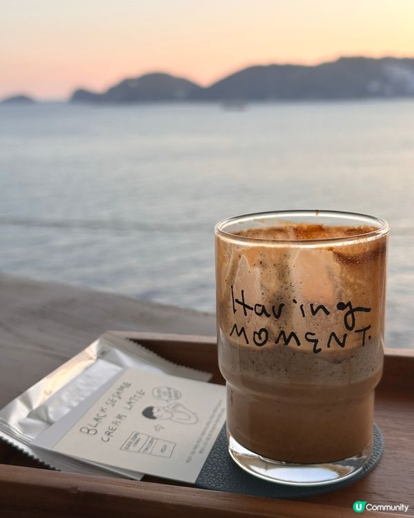 🇰🇷釜山人氣咖啡廳☕️黑芝麻拿鐵＋海景日落！打卡Chill爆💯