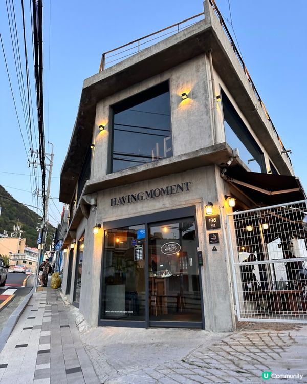 🇰🇷釜山人氣咖啡廳☕️黑芝麻拿鐵＋海景日落！打卡Chill爆💯