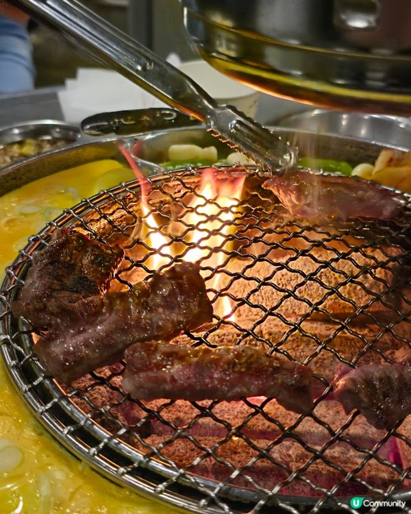 名不虛傳的釜山招牌：炭火烤肉🔥 + 爐邊蒸蛋🍳