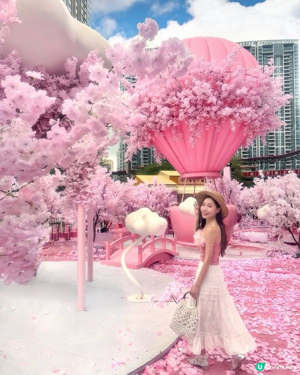 櫻花與熱氣球的浪漫展🌸