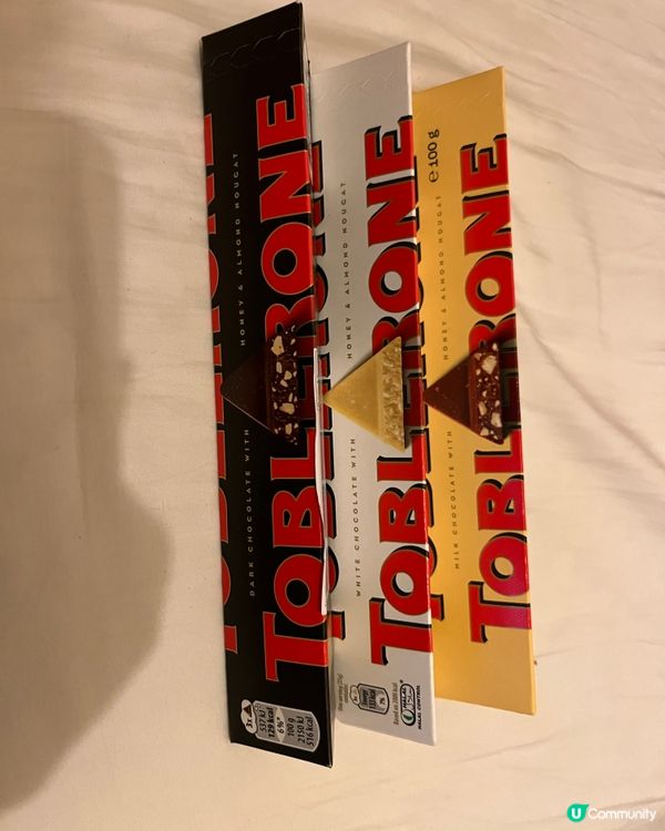 瑞士三國朱古力-牛奶🍫黑朱古力白朱古力