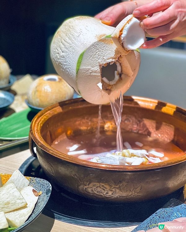 正到不得了👍🏻👍🏻巨清甜又重料既椰子雞💕