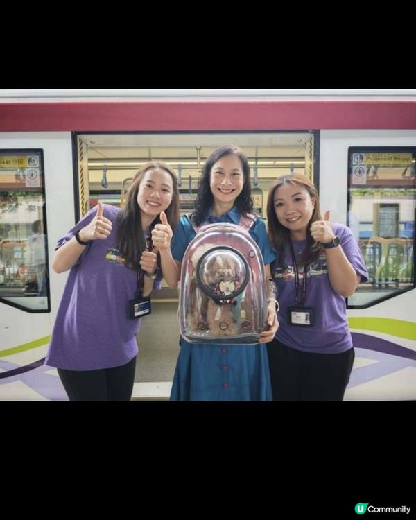 輕鐵「貓狗同行」首日試行立法會議員攜愛犬試乘