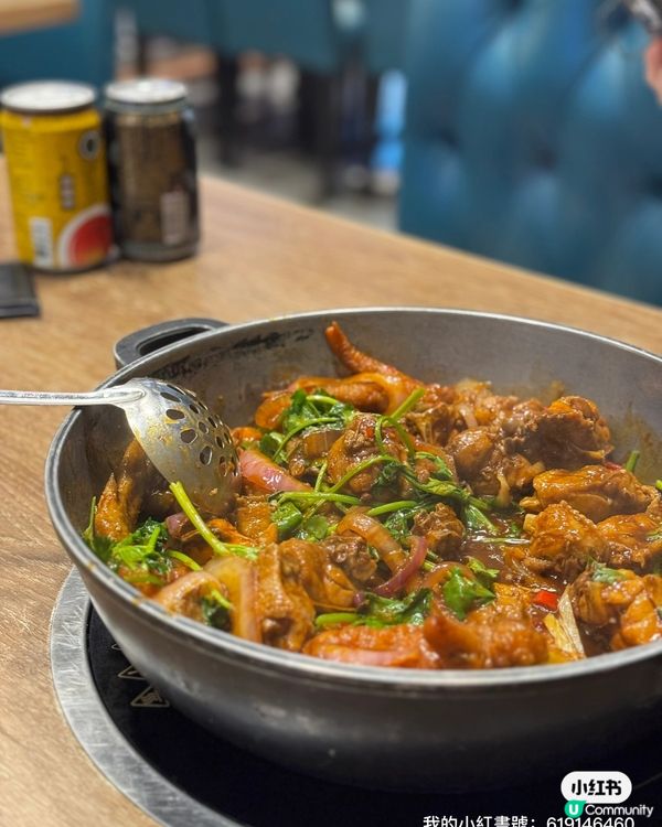 雞煲🌶️惹味，鮮嫩多汁😋！