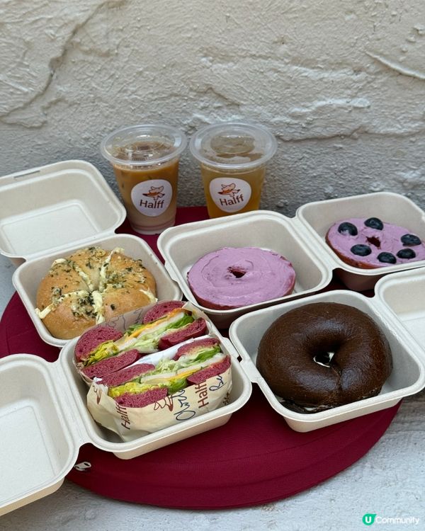 Threads近期最紅❤️西營盤新開紅白Bagel專門店