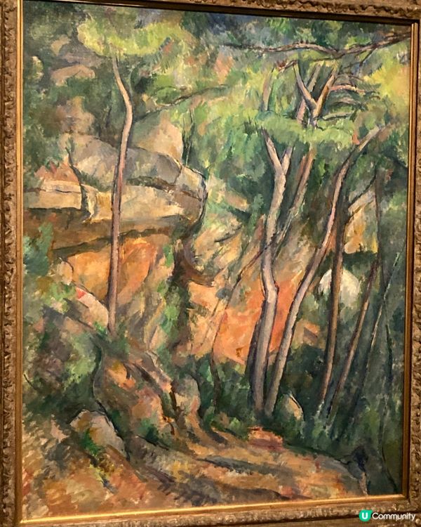 藝術館的抽象畫作展覽