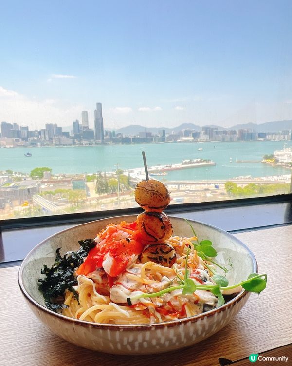 銅鑼灣神級和牛漢堡扒🍳🥩！維港海景餐廳UMI打卡必mark😎