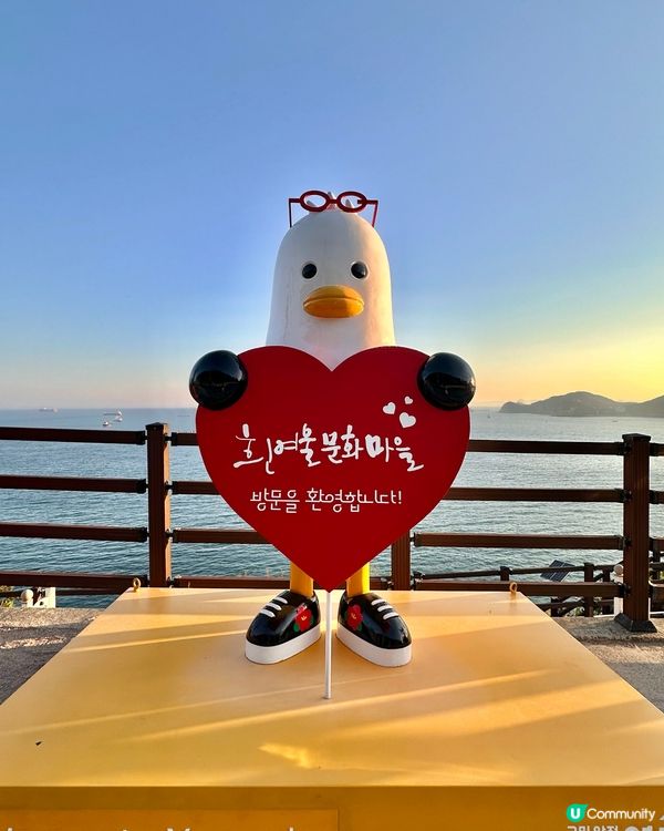 🇰🇷釜山白淺灘文化村｜海景咖啡＋特色小店＋日落美景