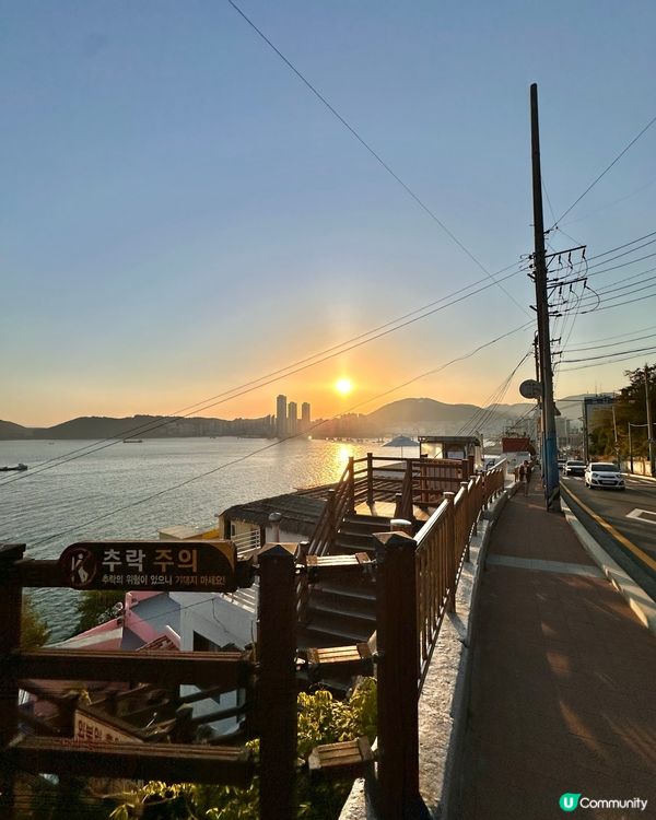 🇰🇷釜山白淺灘文化村｜海景咖啡＋特色小店＋日落美景