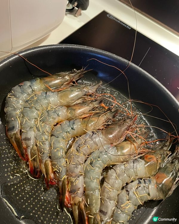 🦐米芝蓮級蒜香虎蝦意粉！🤩