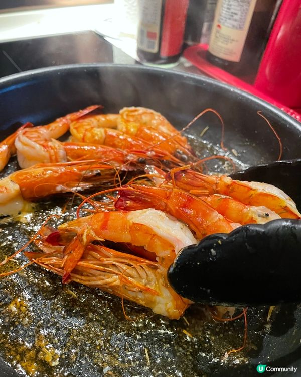 🦐米芝蓮級蒜香虎蝦意粉！🤩