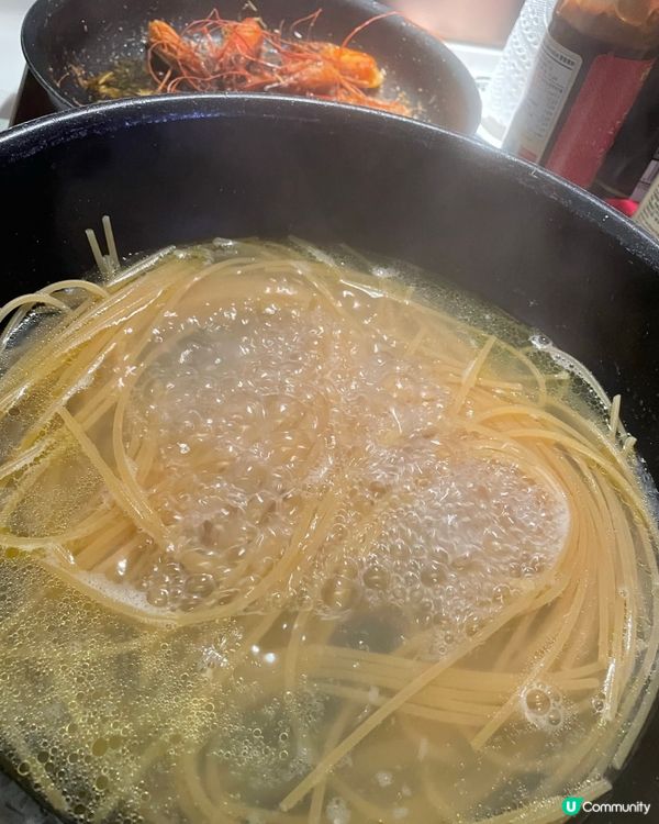 🦐米芝蓮級蒜香虎蝦意粉！🤩