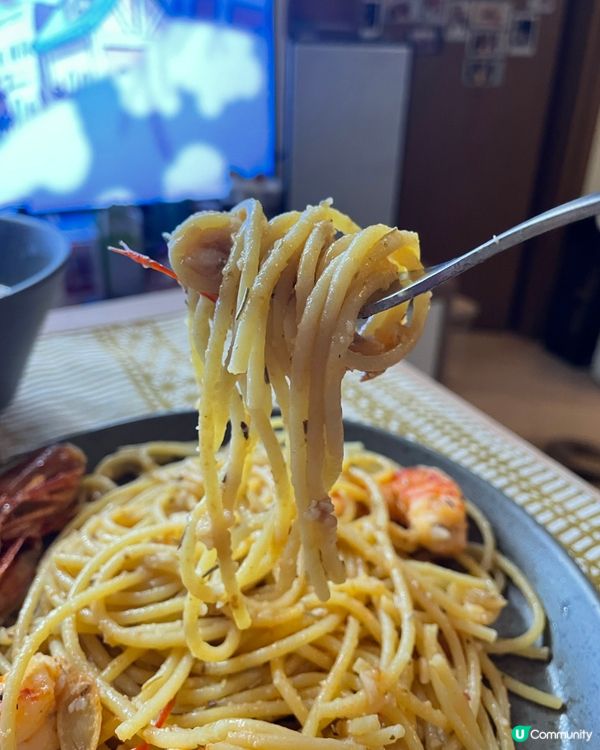 🦐米芝蓮級蒜香虎蝦意粉！🤩