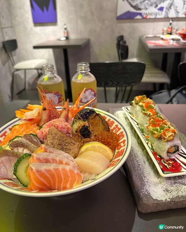 丼燃食堂🔥尖沙咀厚福街2號地舖，金龍卷點火打卡一流！🤩