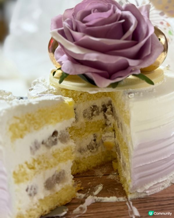 👑母親節蛋糕👑 芋泥榛子脆脆🥰甜到入心