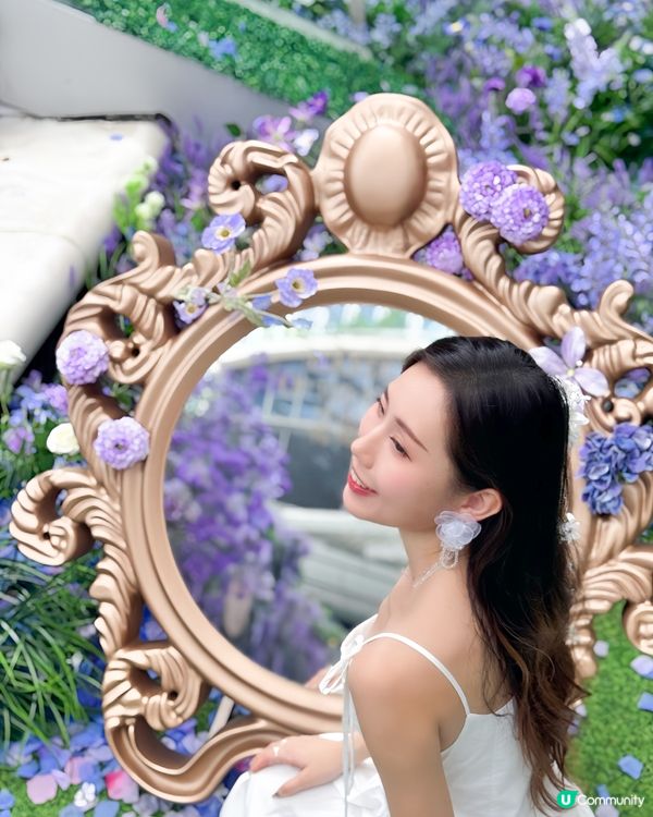 深圳免費紫色莫奈花園打卡，美哭