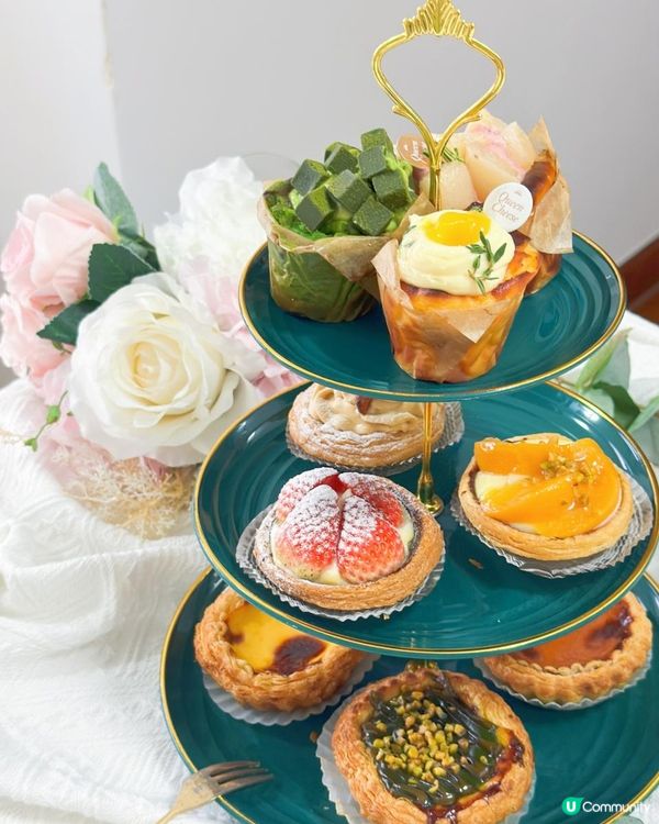 母親節三層架甜品set