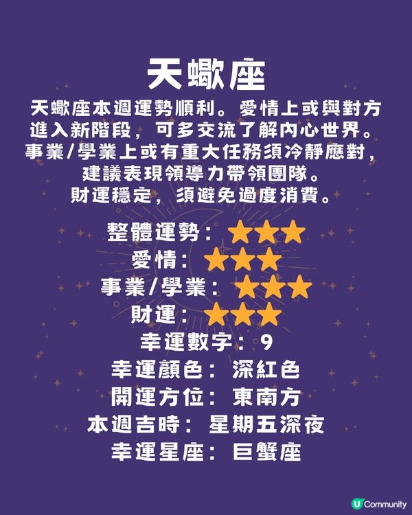 12星座本週運程(6/5-11/5)🌟