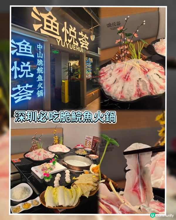 深圳東門必食🔥漁悅薈中山脆鯇魚火鍋🍲