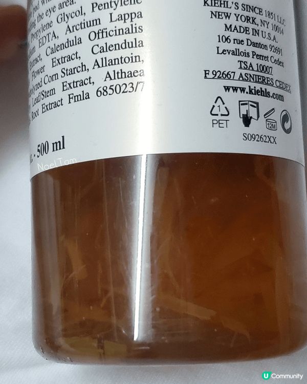 Kiehl's金盞花植物精華爽膚水有淡淡的金盞花香氣💕，聞起...