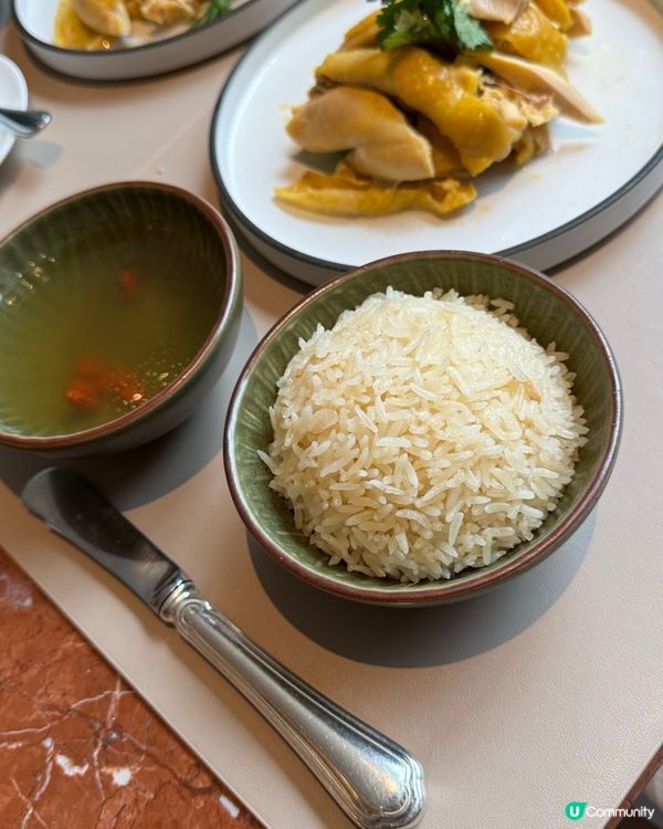 文華東方快船廊海南雞髀飯😋  正到爆！