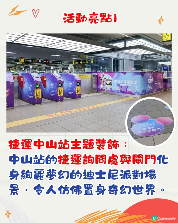 迪士尼夢幻聯乘台北捷運！彩繪列車登場/3大活動 慶香港迪士尼樂園20週年！