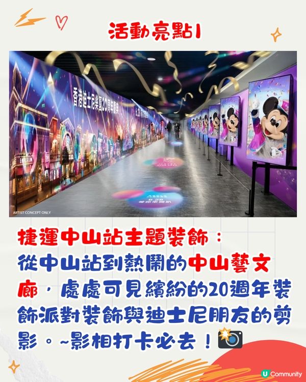 迪士尼夢幻聯乘台北捷運！彩繪列車登場/3大活動 慶香港迪士尼樂園20週年！