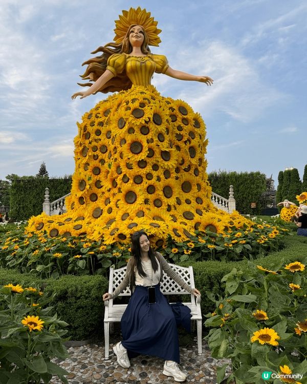 朝早8點半峴港出發，大約9:30點到山腳，纜車直衝佛手金橋！...