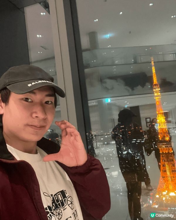 第一次親眼見到東京鐵塔🗼同它一齊合照、係一間富士山附近的綠茶...