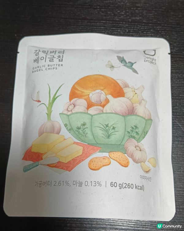 Delight Project bagel脆片（蒜香奶油味）