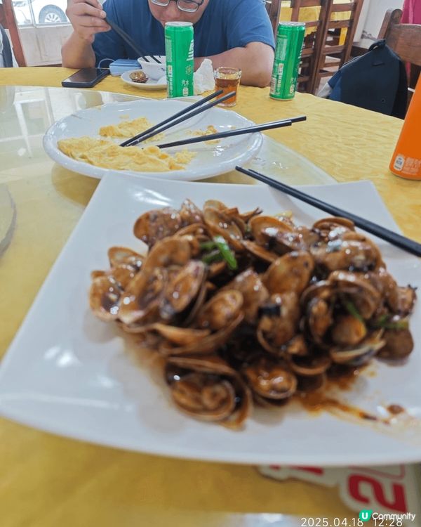 復活節去南沙十六涌食海鲜，好抵食，雖然因建地鐵很難才找到正確...