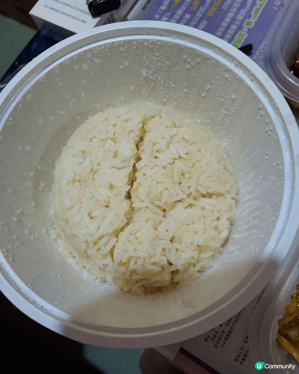 在一粥麵外賣太爺煙燻雞飯77元加姫松茸湯12元薑葱枝竹魚扒煲...