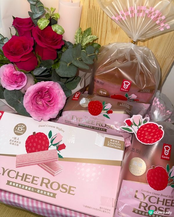 食嘉頓都可以好浪漫？💕季節限定荔枝玫瑰味系列🌹少女心包裝！
