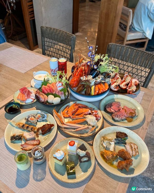 北角抵食酒店自助晚餐｜龍蝦燒蠔刺身牛扒任食