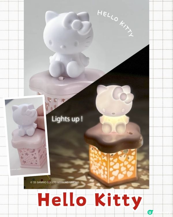 日本Daiso推出爆紅Sanrio小夜燈💡6款人氣角色/只需$29😍粉絲瘋搶❗