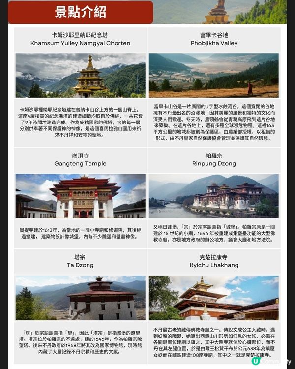 TravelHUB9月新團 不丹策秋節8天深度朝聖之旅