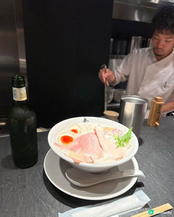 大阪道頓堀🍜 雞白湯拉麵小店 金麦 🤤