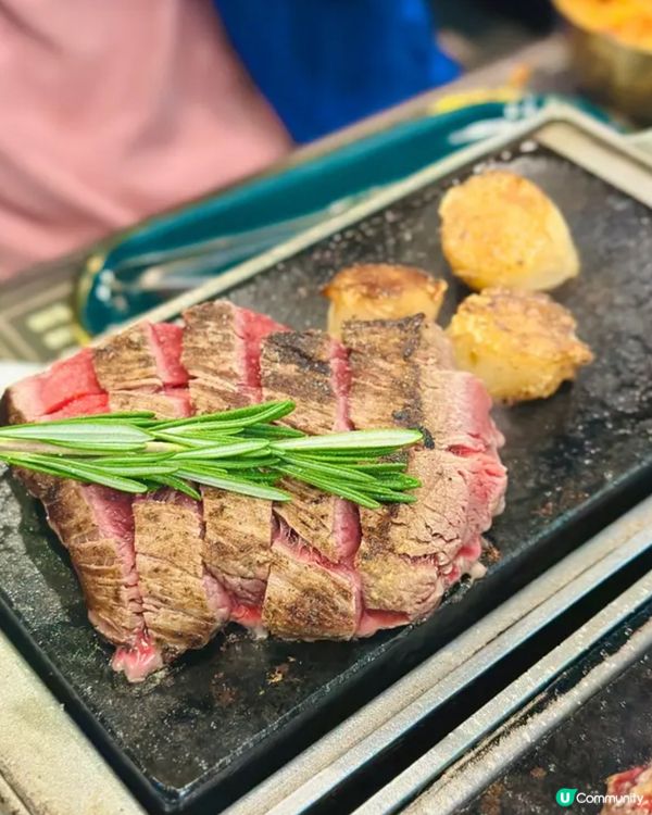 《荃灣·超厚鵝肝石燒牛》🥩超大塊鵝肝石燒牛扒 🥩