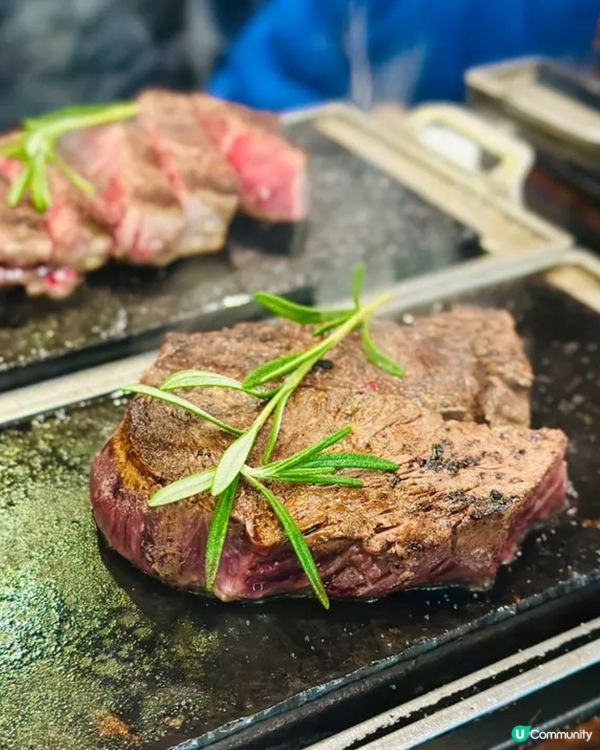 《荃灣·超厚鵝肝石燒牛》🥩超大塊鵝肝石燒牛扒 🥩