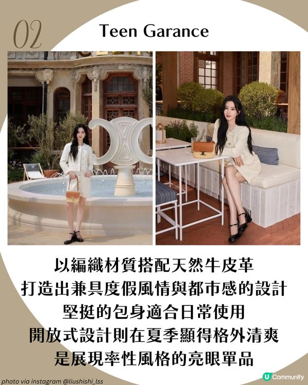 《淮水竹亭》女神劉詩詩6大同款Celine手袋 附價錢