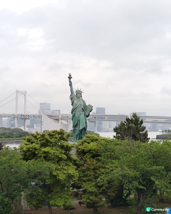 🗽日本東京必去打卡熱點🔥台場海濱公園超巨型自由女神像💜