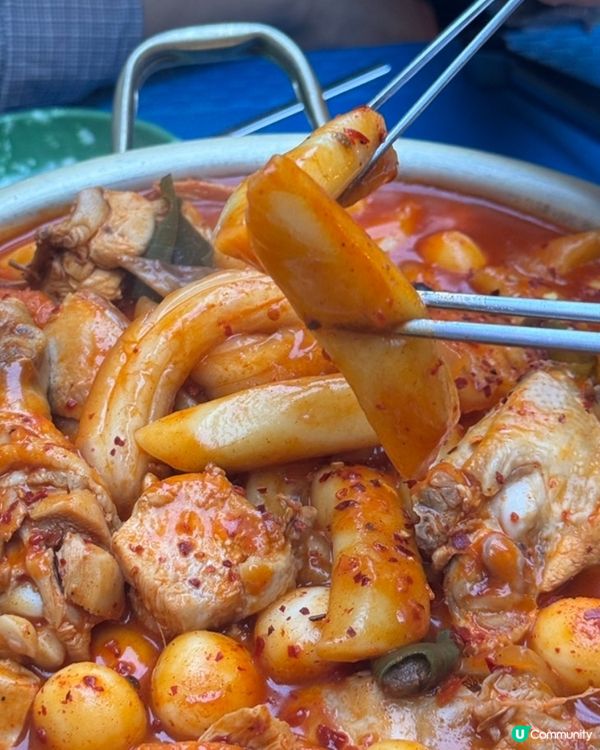 🇰🇷弘大必試炸年糕＋麻辣雞煲年糕鍋！