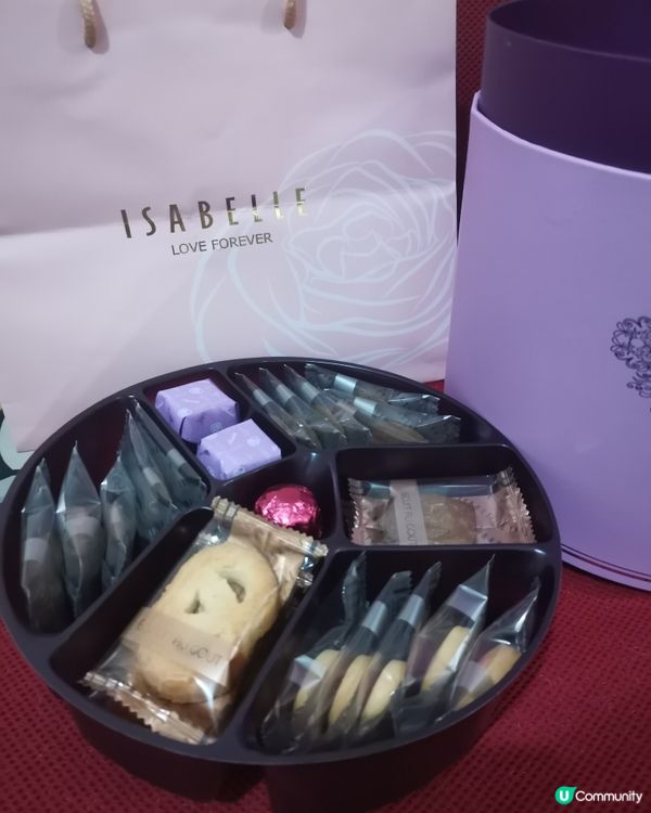 好豐富既ISABELLE愛的故事「浪漫紫醉版」三層曲奇禮盒