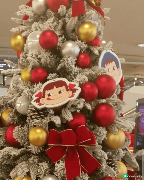 於2024年12月係尖沙咀海港城內有牛奶妹和牛奶仔好靓靓又可...