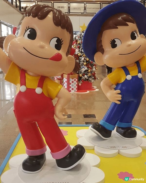 於2024年12月係尖沙咀海港城內有牛奶妹和牛奶仔好靓靓又可...