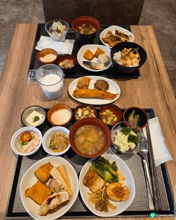 日本旅遊時酒店早餐款式真係嚇你一跳， 豐富又精緻呀！