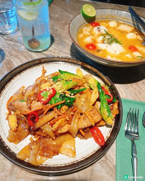 元朗YOHO泰菜新寵！乾炒牛河鑊氣＋冬陰功湯超正🤩🤩🤩