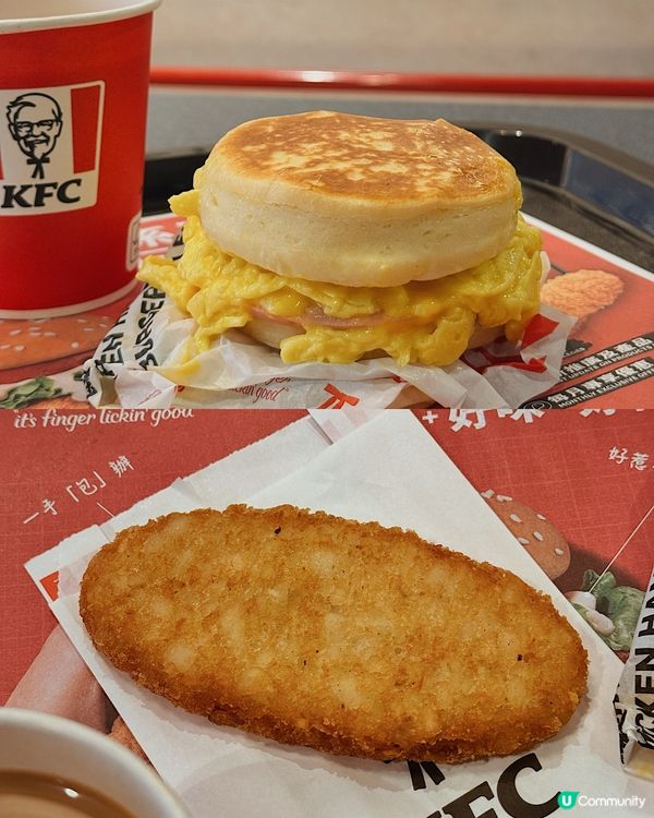 KFC 新包包「雞肉火腿蛋鬆甜包」🙂‍↔️