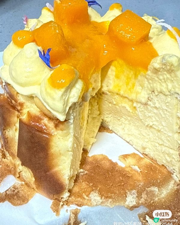 生日蛋糕🎂🎉  超正新口味芒果巴斯克芝士🍰