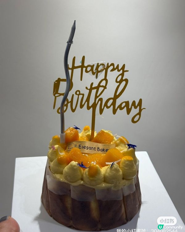 生日蛋糕🎂🎉  超正新口味芒果巴斯克芝士🍰